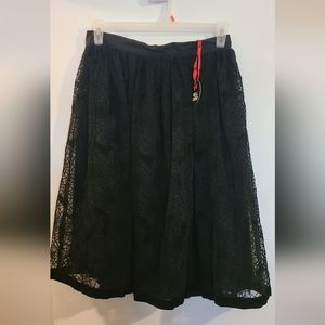 Hell bunny large skirt with bat and spider web design